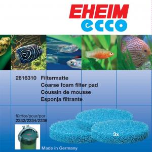 רפידות ספוג לסינון מכאני גס לפילטרים חיצוניים מסדרה ecco pro