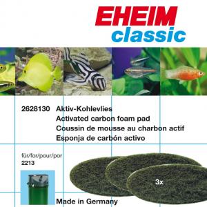 רפידות ספוג עם פחם פעיל לפילטר חיצוני classic 250