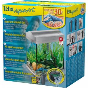 סט אקווריום בנפח 30 ליטר מסדרה Tetra AquaArt Discover Line לשרימפסים וסרטני הנהרות